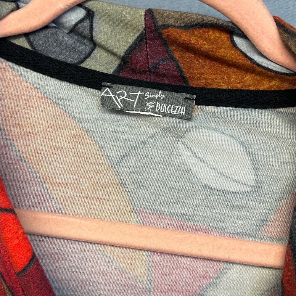 DOLCEZZA Colorful Abstract Long Sleeve Top - Picture 3 of 4